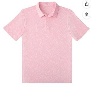 NWT Member's Mark Men's Pattern Pink Performance Polo large